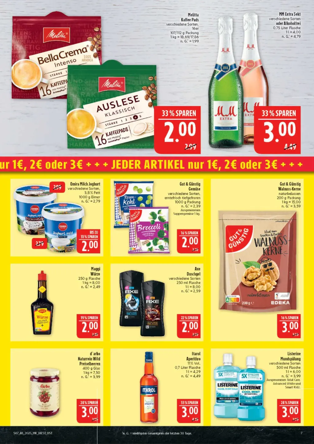 Marktkauf Prospekt KW48 mit aktuellen Angeboten und attraktiven Rabatten – günstige Lebensmittel, Sparen Sie bei Marktkauf Prospekt diese Woche!