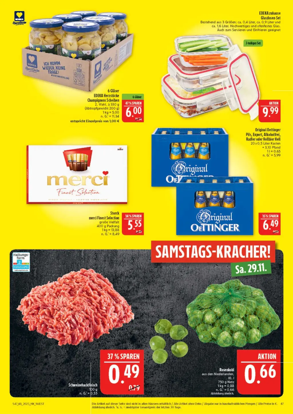 Marktkauf Prospekt KW48 mit aktuellen Angeboten und attraktiven Rabatten – günstige Lebensmittel, Sparen Sie bei Marktkauf Prospekt diese Woche!