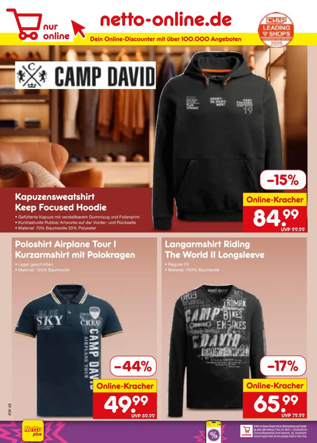Netto Marken-Discount Prospekt KW49 mit aktuellen Angeboten und attraktiven Rabatten – günstige Lebensmittel, Sparen Sie bei Netto Marken-Discount Prospekt diese Woche!