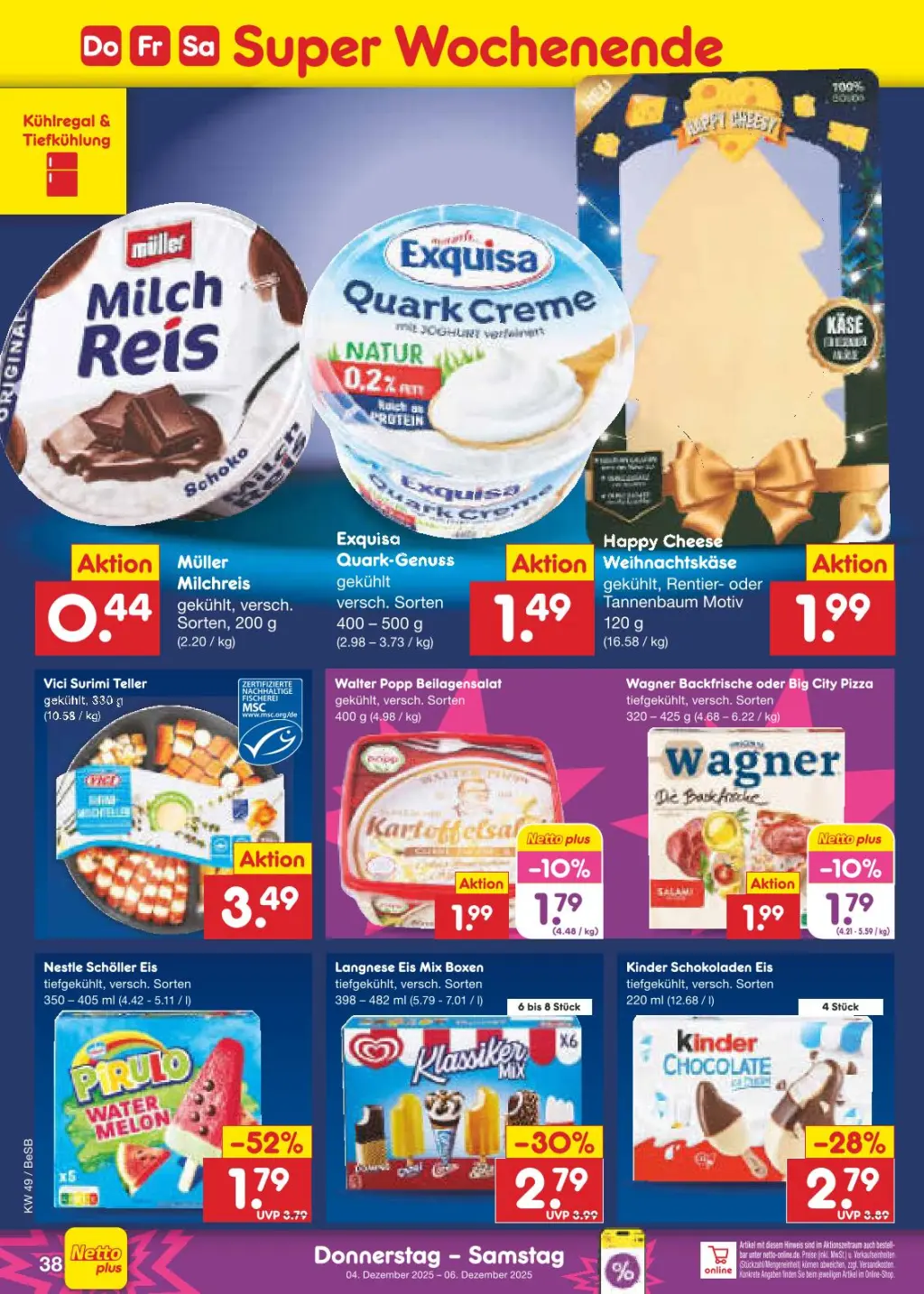 Netto Marken-Discount Prospekt KW49 mit aktuellen Angeboten und attraktiven Rabatten – günstige Lebensmittel, Sparen Sie bei Netto Marken-Discount Prospekt diese Woche!