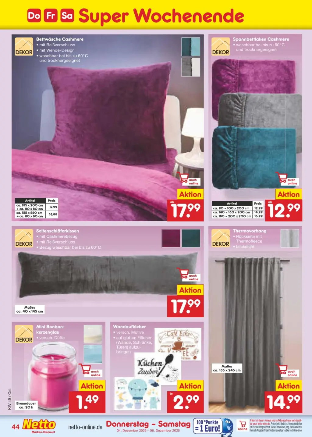 Netto Marken-Discount Prospekt KW49 mit aktuellen Angeboten und attraktiven Rabatten – günstige Lebensmittel, Sparen Sie bei Netto Marken-Discount Prospekt diese Woche!