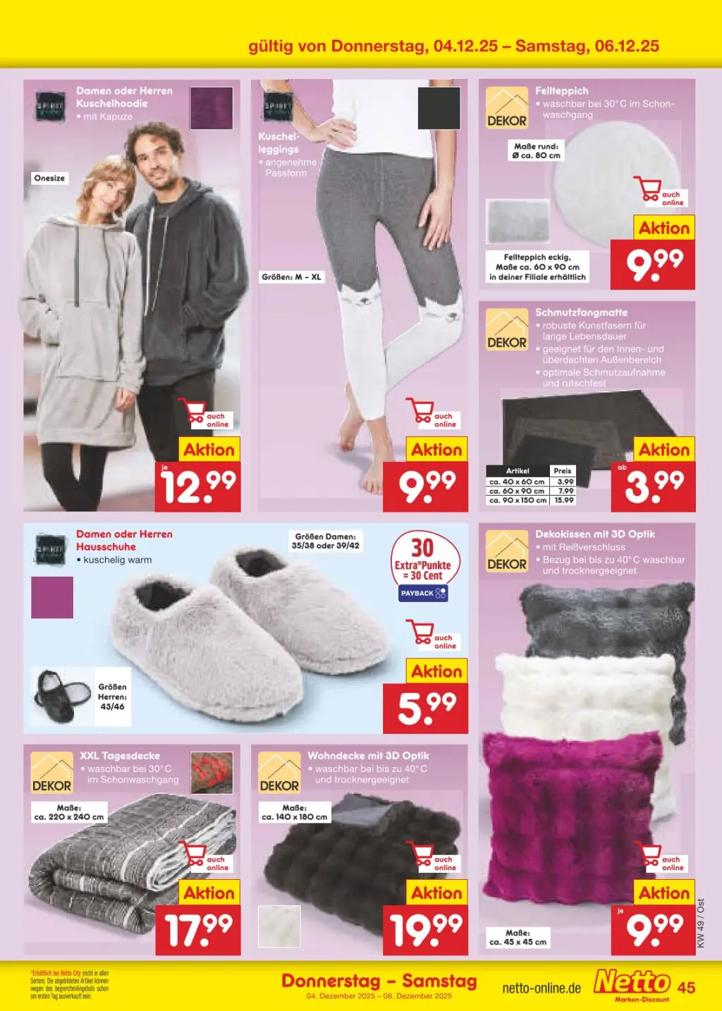 Netto Marken-Discount Prospekt KW49 mit aktuellen Angeboten und attraktiven Rabatten – günstige Lebensmittel, Sparen Sie bei Netto Marken-Discount Prospekt diese Woche!