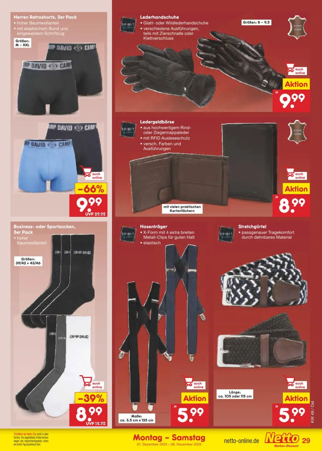 Netto Marken-Discount Prospekt KW49 mit aktuellen Angeboten und attraktiven Rabatten – günstige Lebensmittel, Sparen Sie bei Netto Marken-Discount Prospekt diese Woche!