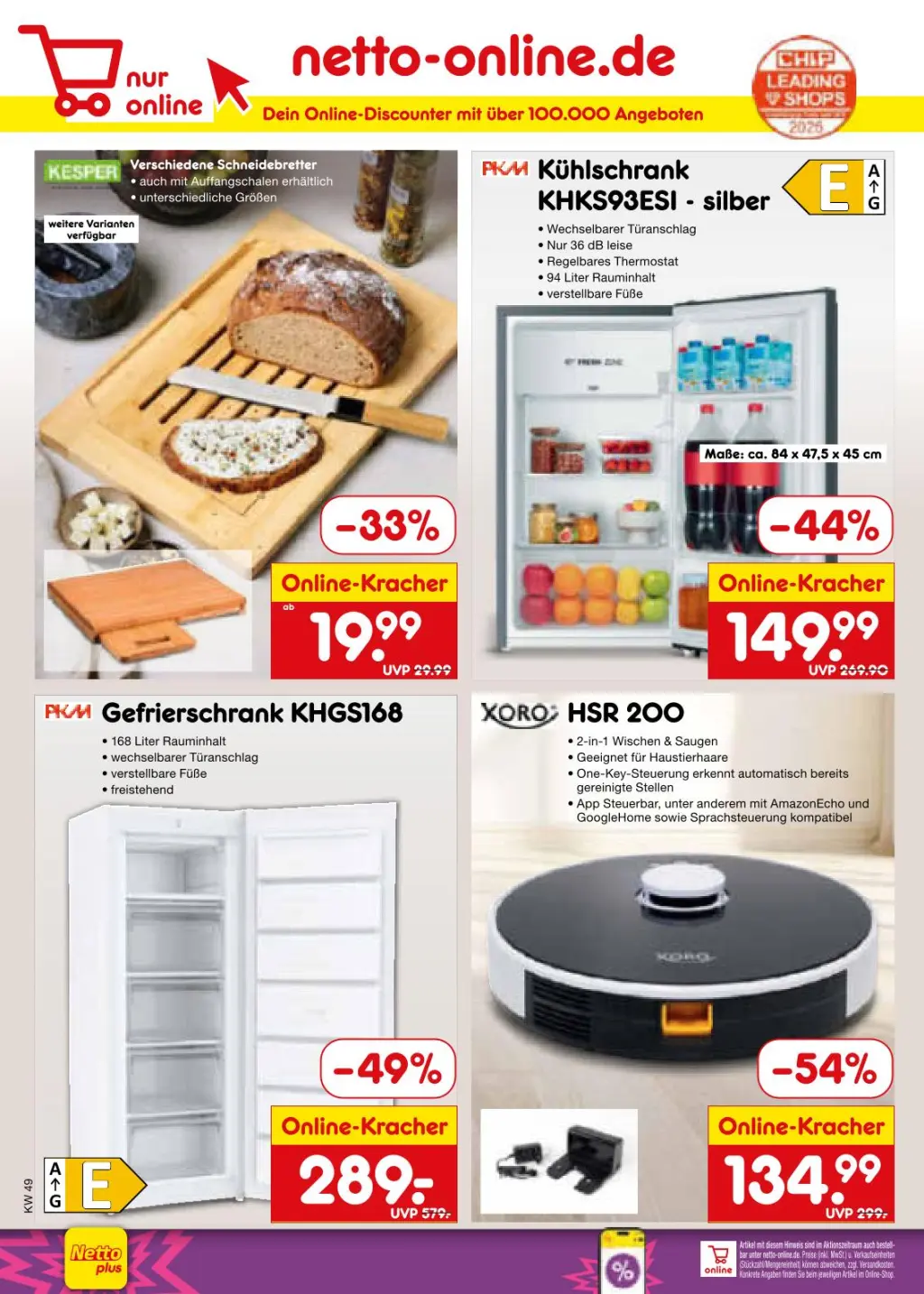 Netto Marken-Discount Prospekt KW49 mit aktuellen Angeboten und attraktiven Rabatten – günstige Lebensmittel, Sparen Sie bei Netto Marken-Discount Prospekt diese Woche!
