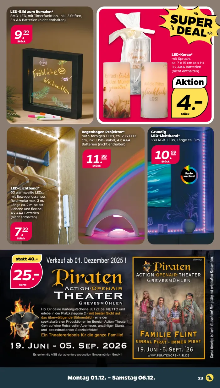 NETTO Prospekt KW49 mit aktuellen Angeboten und attraktiven Rabatten – günstige Lebensmittel, Sparen Sie bei NETTO Prospekt diese Woche!