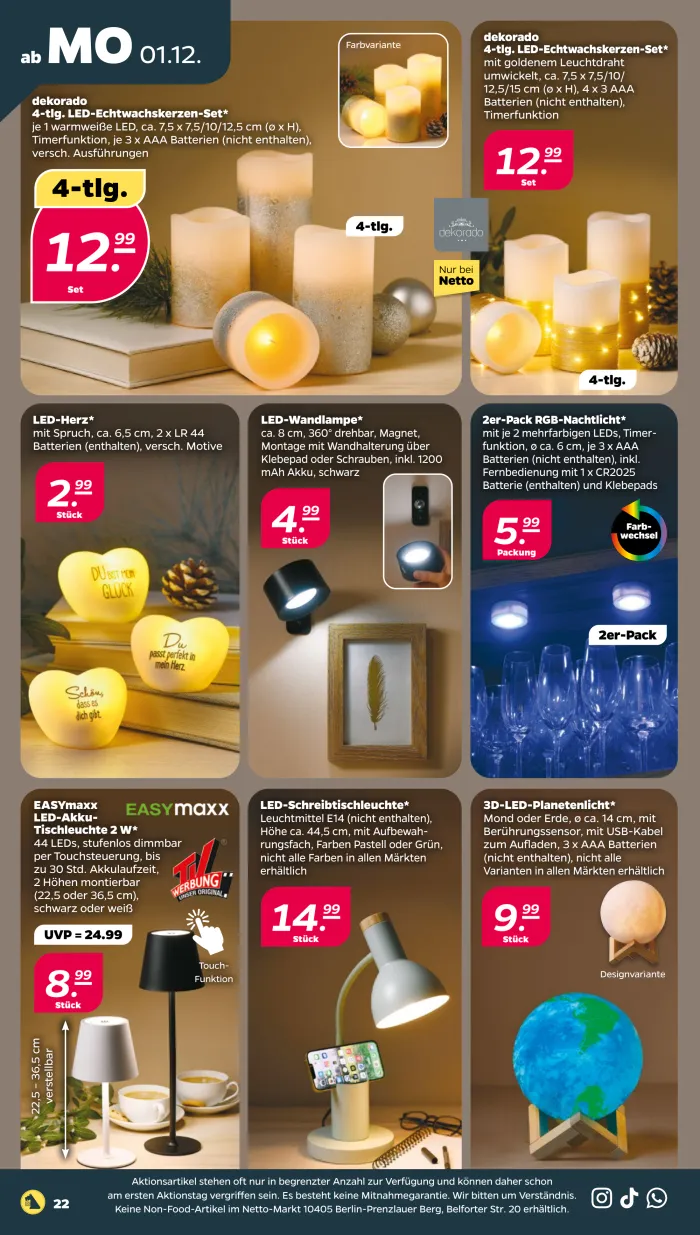 NETTO Prospekt KW49 mit aktuellen Angeboten und attraktiven Rabatten – günstige Lebensmittel, Sparen Sie bei NETTO Prospekt diese Woche!