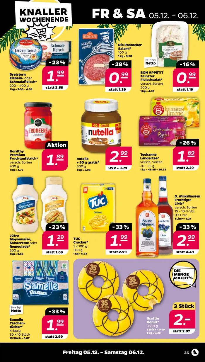 NETTO Prospekt KW49 mit aktuellen Angeboten und attraktiven Rabatten – günstige Lebensmittel, Sparen Sie bei NETTO Prospekt diese Woche!
