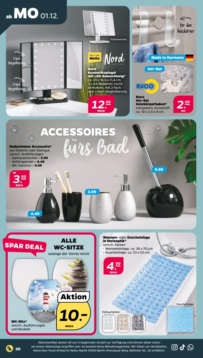 NETTO Prospekt KW49 mit aktuellen Angeboten und attraktiven Rabatten – günstige Lebensmittel, Sparen Sie bei NETTO Prospekt diese Woche!