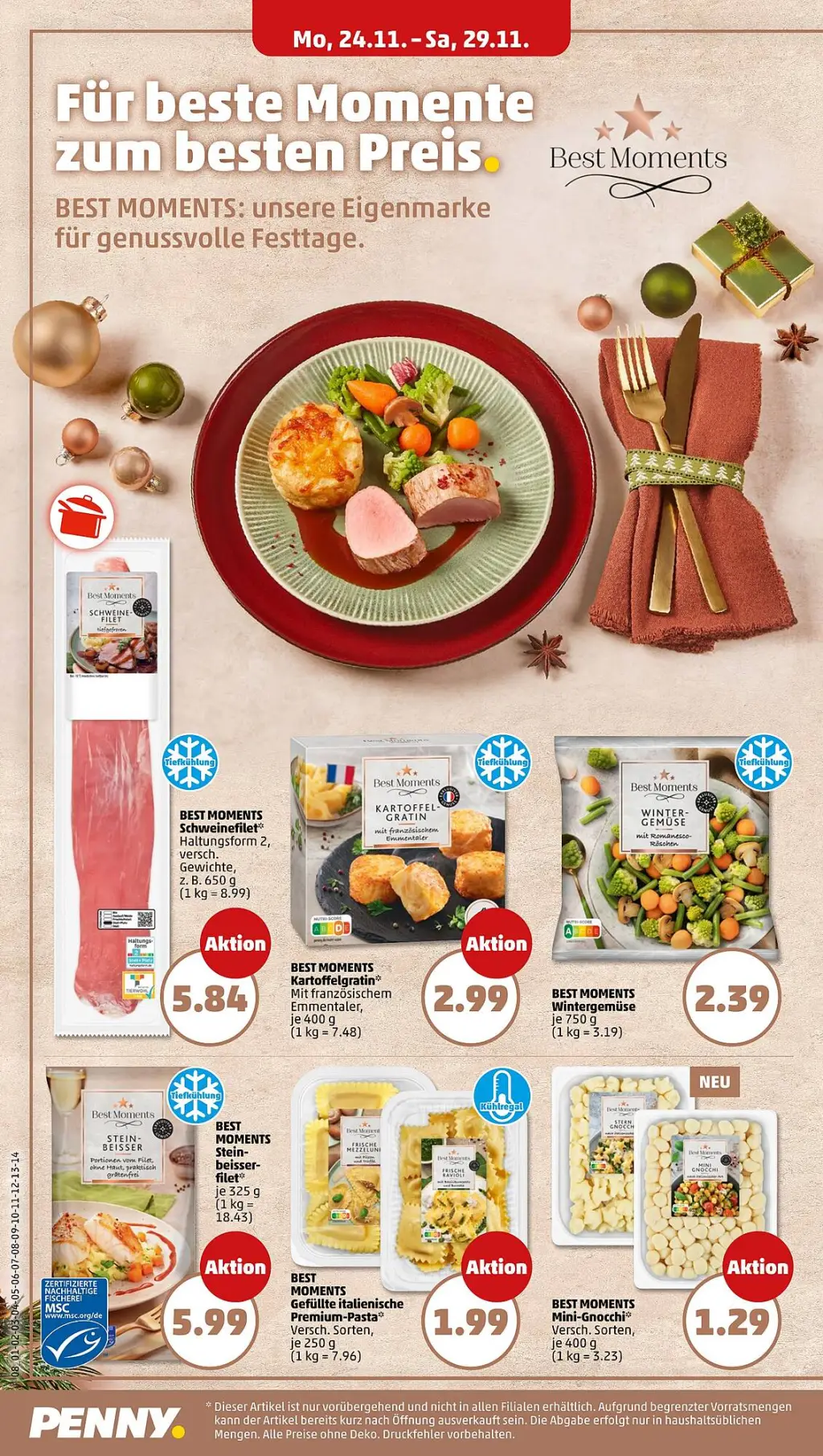 PENNY Prospekt KW48 mit aktuellen Angeboten und attraktiven Rabatten – günstige Lebensmittel, Sparen Sie bei PENNY Prospekt diese Woche!