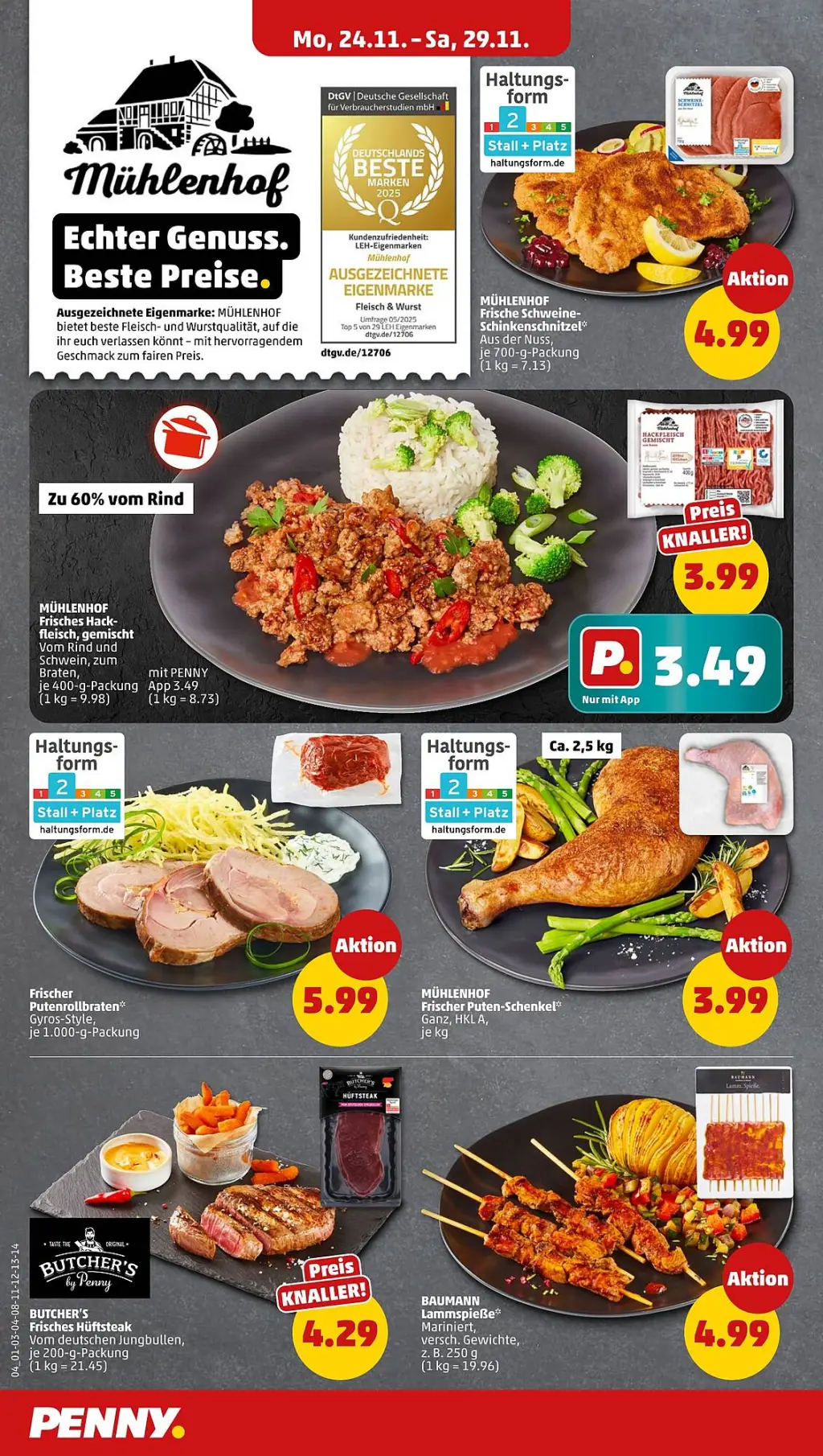 PENNY Prospekt KW48 mit aktuellen Angeboten und attraktiven Rabatten – günstige Lebensmittel, Sparen Sie bei PENNY Prospekt diese Woche! PENNY Prospekt KW48 mit aktuellen Angeboten und attraktiven Rabatten – günstige Lebensmittel, Sparen Sie bei PENNY Prospekt diese Woche!