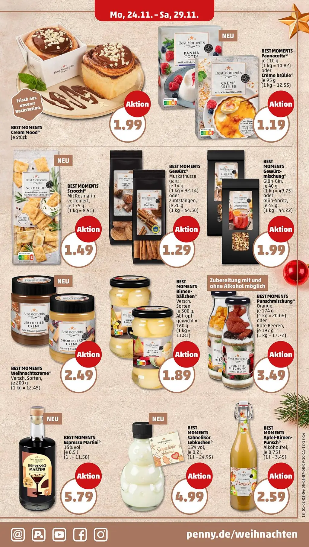 PENNY Prospekt KW48 mit aktuellen Angeboten und attraktiven Rabatten – günstige Lebensmittel, Sparen Sie bei PENNY Prospekt diese Woche!