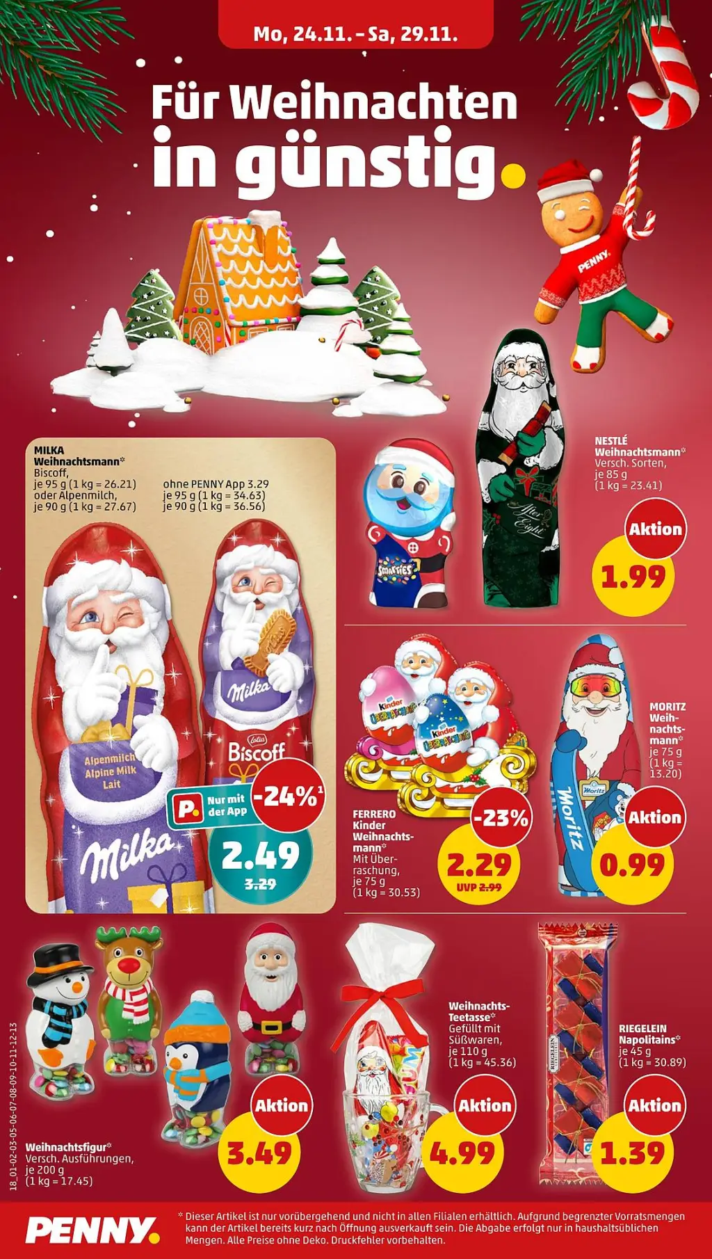 PENNY Prospekt KW48 mit aktuellen Angeboten und attraktiven Rabatten – günstige Lebensmittel, Sparen Sie bei PENNY Prospekt diese Woche!