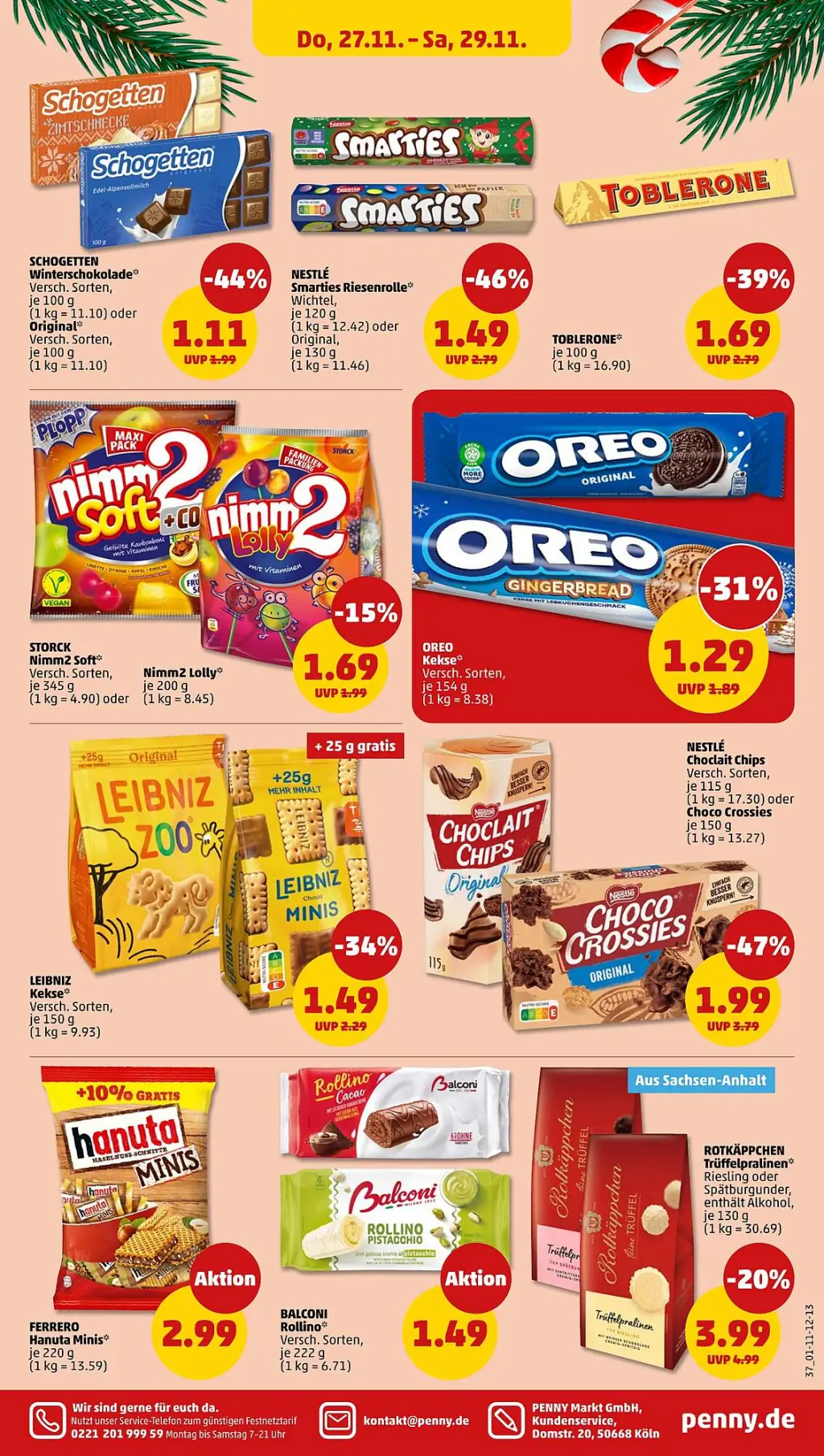 PENNY Prospekt KW48 mit aktuellen Angeboten und attraktiven Rabatten – günstige Lebensmittel, Sparen Sie bei PENNY Prospekt diese Woche!
