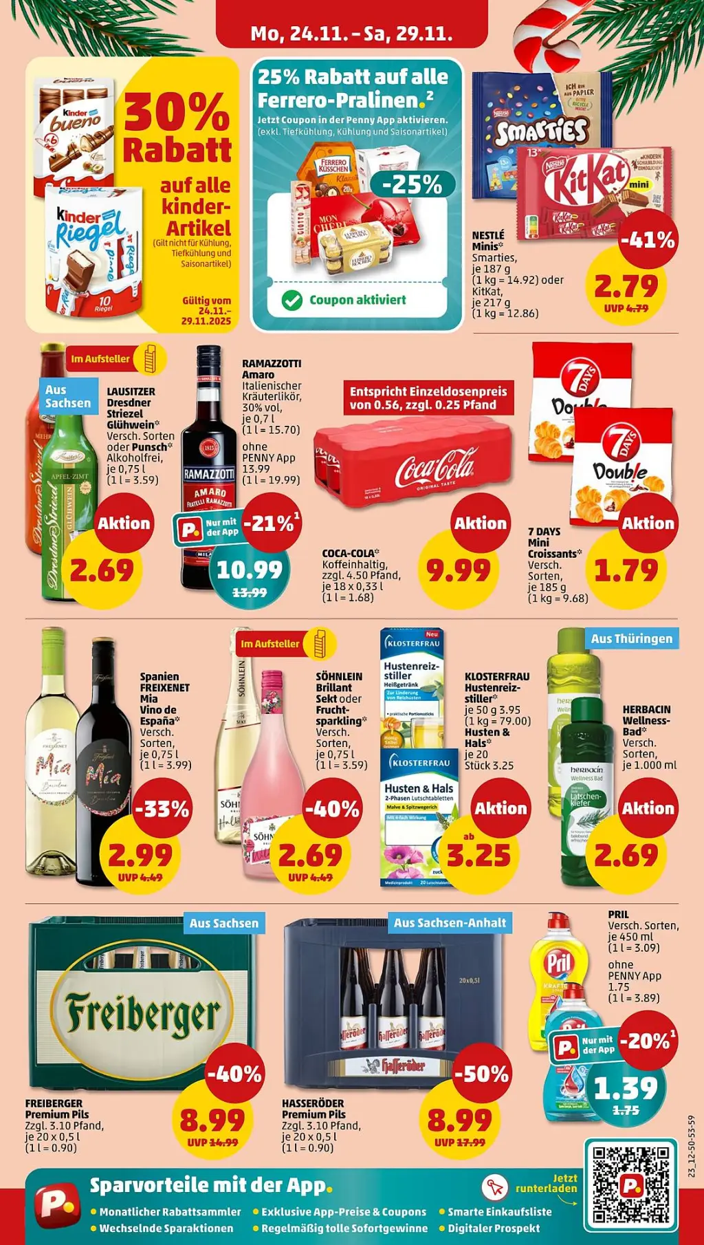 PENNY Prospekt KW48 mit aktuellen Angeboten und attraktiven Rabatten – günstige Lebensmittel, Sparen Sie bei PENNY Prospekt diese Woche!