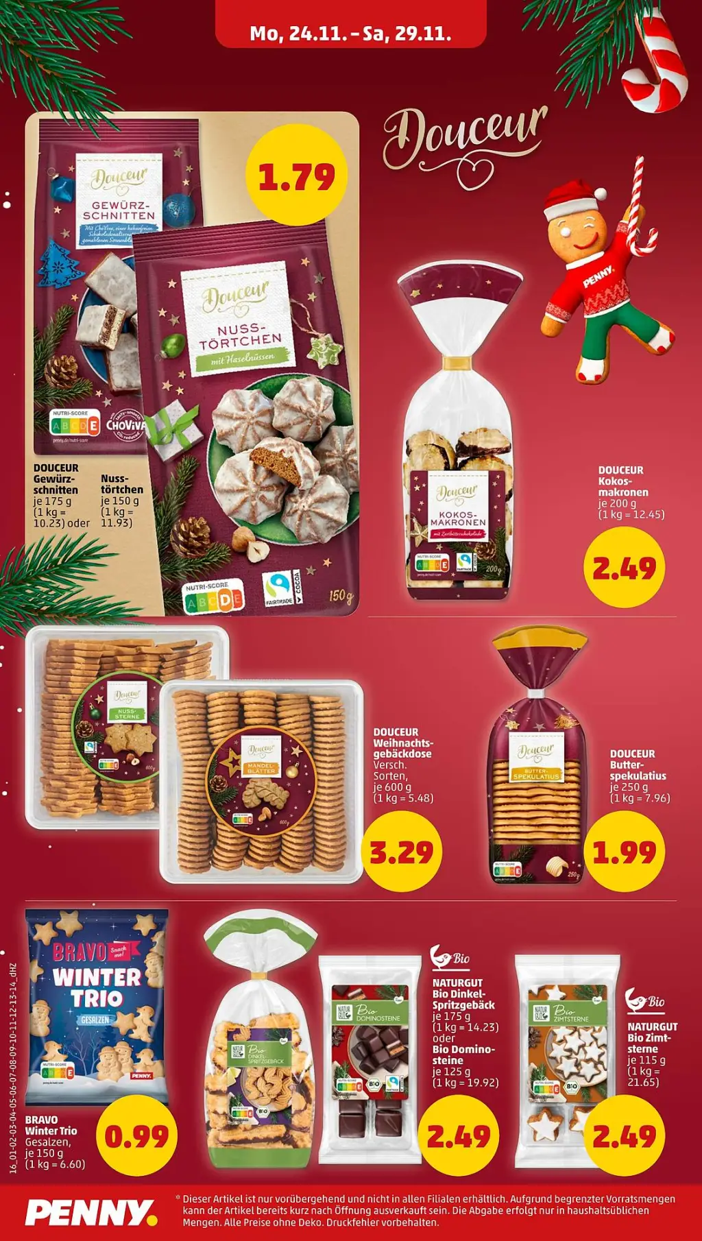 PENNY Prospekt KW48 mit aktuellen Angeboten und attraktiven Rabatten – günstige Lebensmittel, Sparen Sie bei PENNY Prospekt diese Woche!