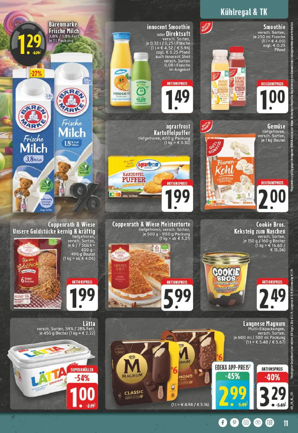 Schenke Prospekt KW48 mit aktuellen Angeboten und attraktiven Rabatten – günstige Lebensmittel, Sparen Sie bei Schenke Prospekt diese Woche!