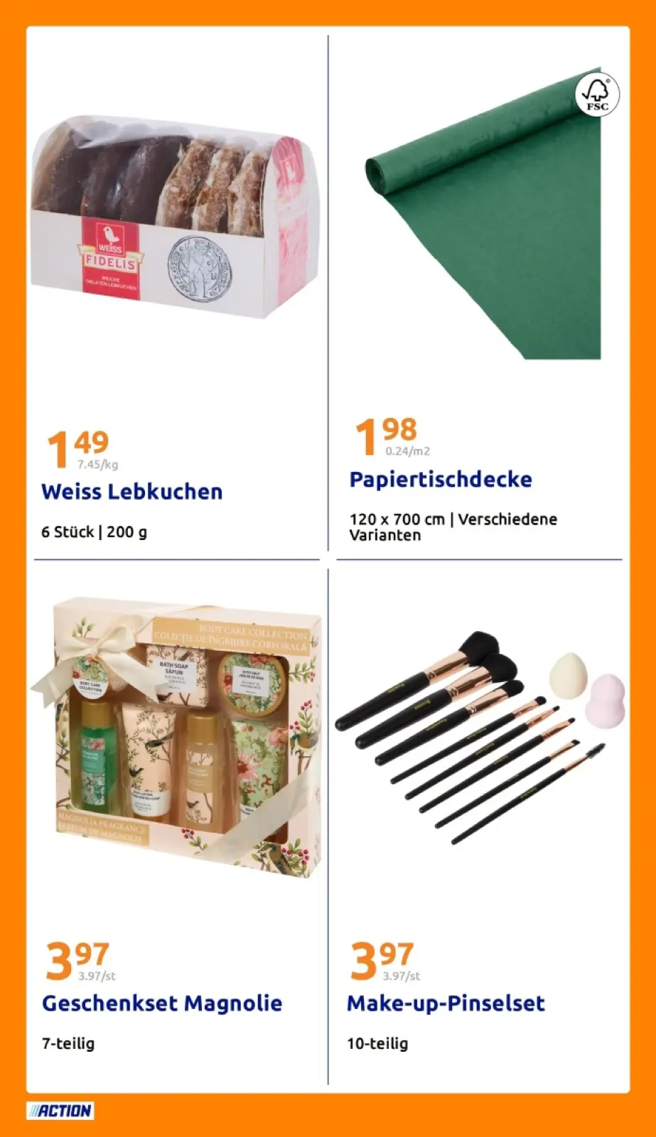 Action Prospekt KW52 mit aktuellen Angeboten und attraktiven Rabatten – günstige Lebensmittel, Sparen Sie bei Action Prospekt diese Woche!