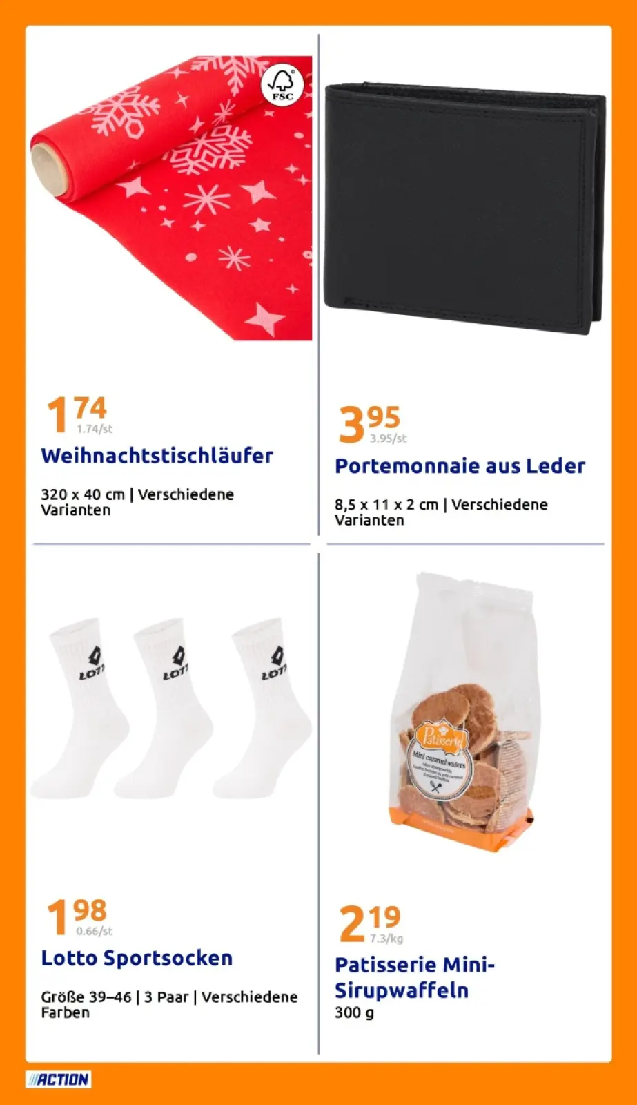 Action Prospekt KW52 mit aktuellen Angeboten und attraktiven Rabatten – günstige Lebensmittel, Sparen Sie bei Action Prospekt diese Woche!