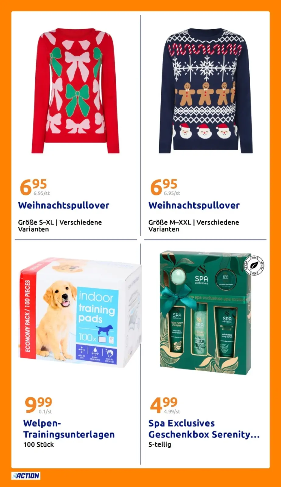 Action Prospekt KW52 mit aktuellen Angeboten und attraktiven Rabatten – günstige Lebensmittel, Sparen Sie bei Action Prospekt diese Woche!