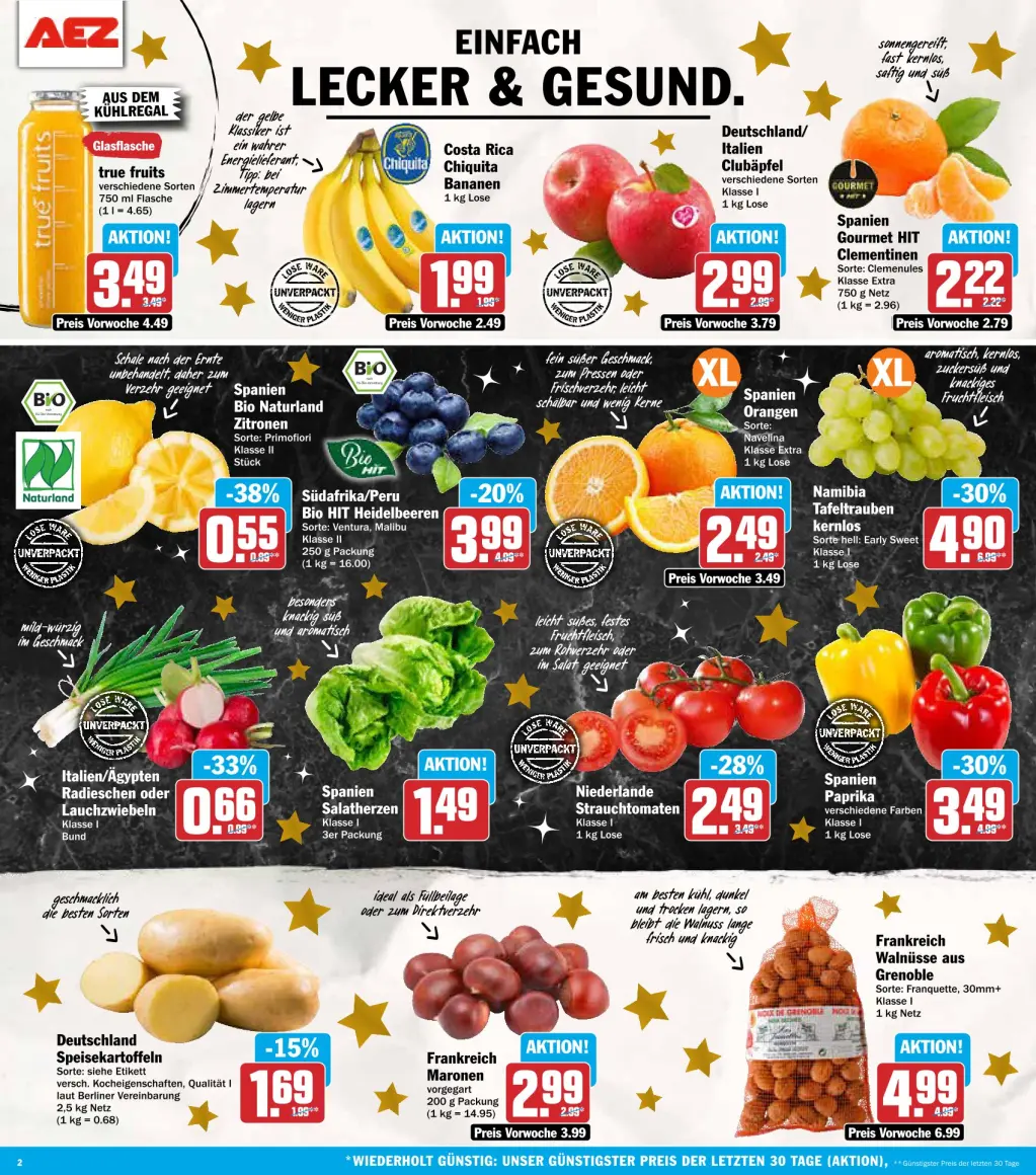 AEZ Prospekt KW51 mit aktuellen Angeboten und attraktiven Rabatten – günstige Lebensmittel, Sparen Sie bei AEZ Prospekt diese Woche!