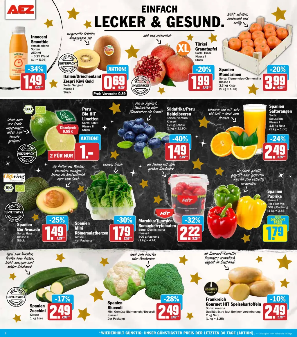 AEZ Prospekt KW52 mit aktuellen Angeboten und attraktiven Rabatten – günstige Lebensmittel, Sparen Sie bei AEZ Prospekt diese Woche!