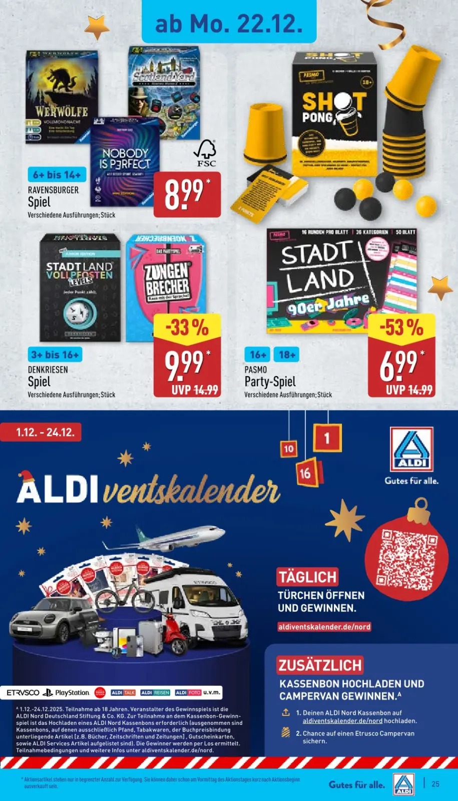 Aldi Nord Prospekt KW52 mit aktuellen Angeboten und attraktiven Rabatten – günstige Lebensmittel, Sparen Sie bei Aldi Nord Prospekt diese Woche!