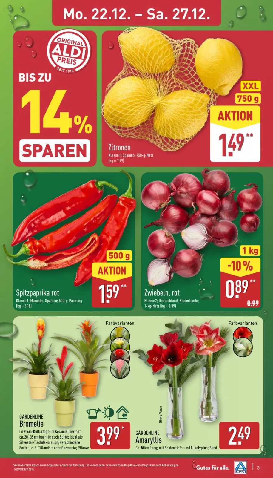 Aldi Nord Prospekt KW52 mit aktuellen Angeboten und attraktiven Rabatten – günstige Lebensmittel, Sparen Sie bei Aldi Nord Prospekt diese Woche!