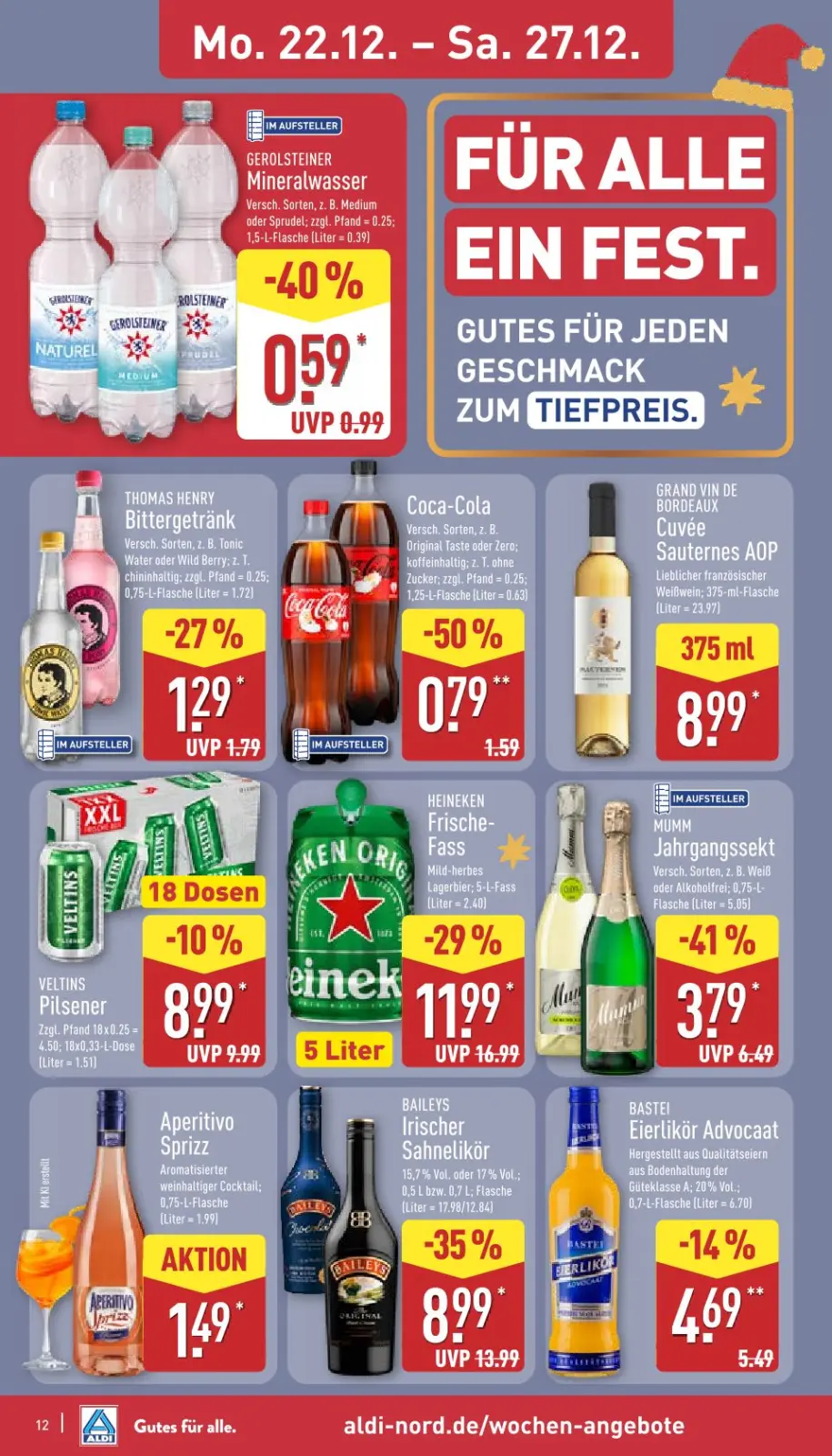 Aldi Nord Prospekt KW52 mit aktuellen Angeboten und attraktiven Rabatten – günstige Lebensmittel, Sparen Sie bei Aldi Nord Prospekt diese Woche!