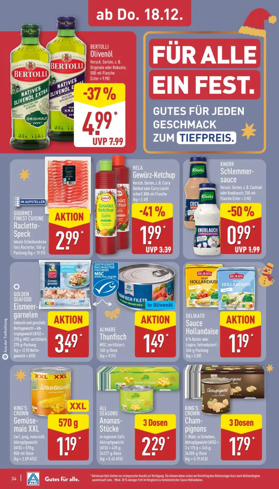 Aldi Nord Prospekt KW51 mit aktuellen Angeboten und attraktiven Rabatten – günstige Lebensmittel, Sparen Sie bei Aldi Nord Prospekt diese Woche!