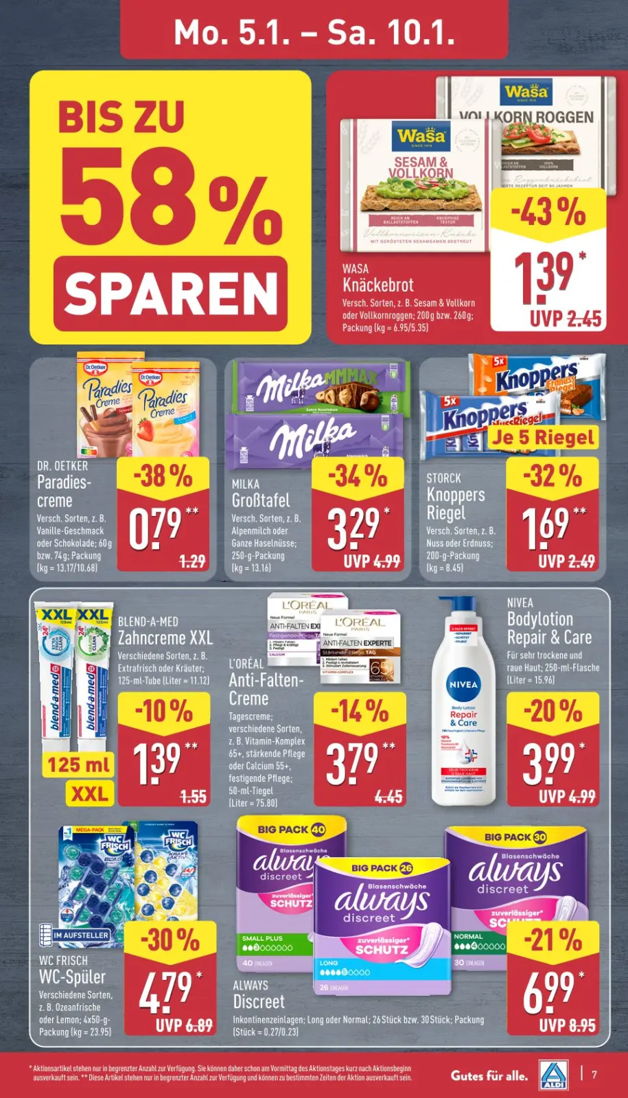 Aldi Nord Prospekt KW02 mit aktuellen Angeboten und attraktiven Rabatten – günstige Lebensmittel, Sparen Sie bei Aldi Nord Prospekt diese Woche!