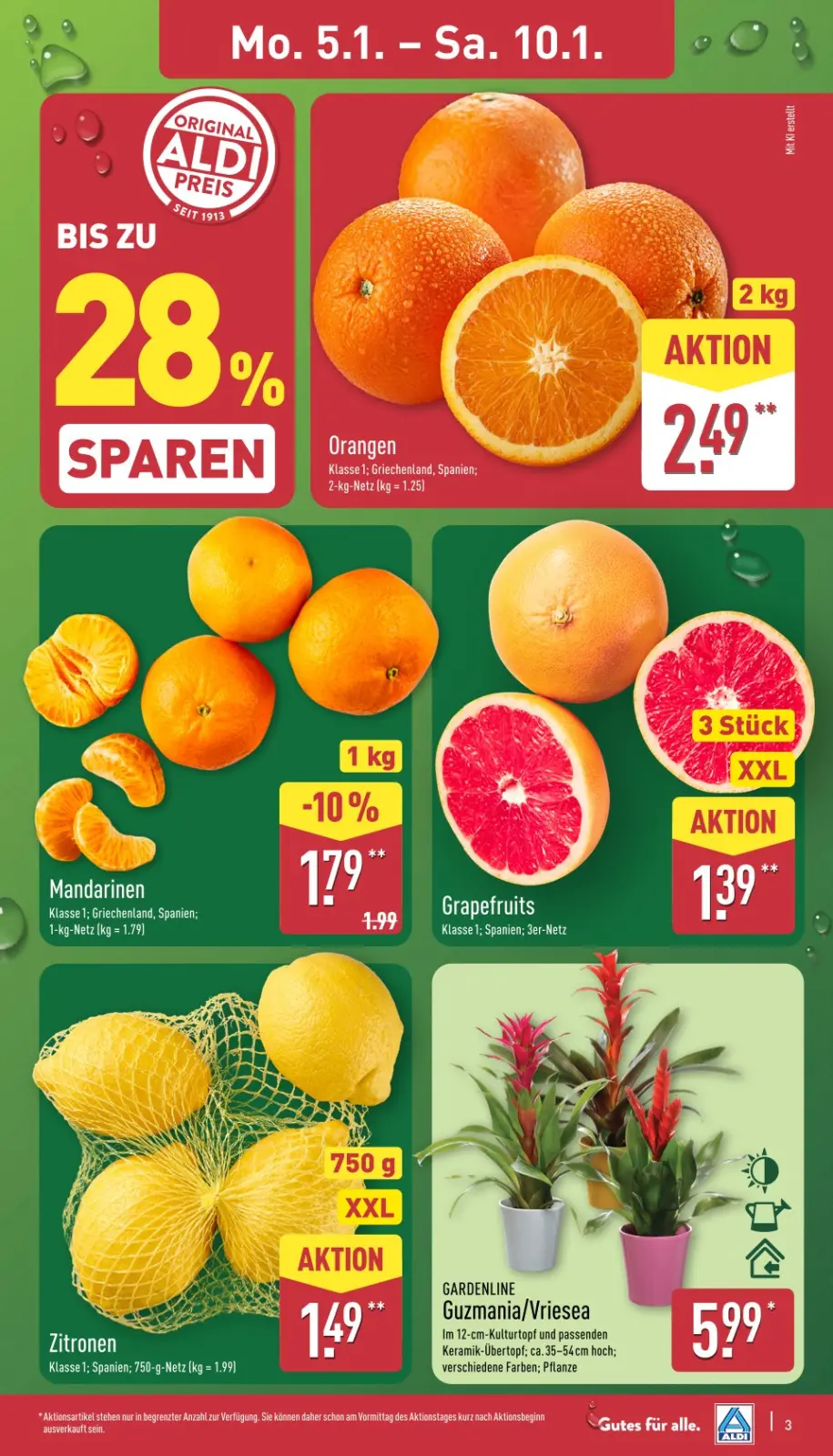 Aldi Nord Prospekt KW02 mit aktuellen Angeboten und attraktiven Rabatten – günstige Lebensmittel, Sparen Sie bei Aldi Nord Prospekt diese Woche!