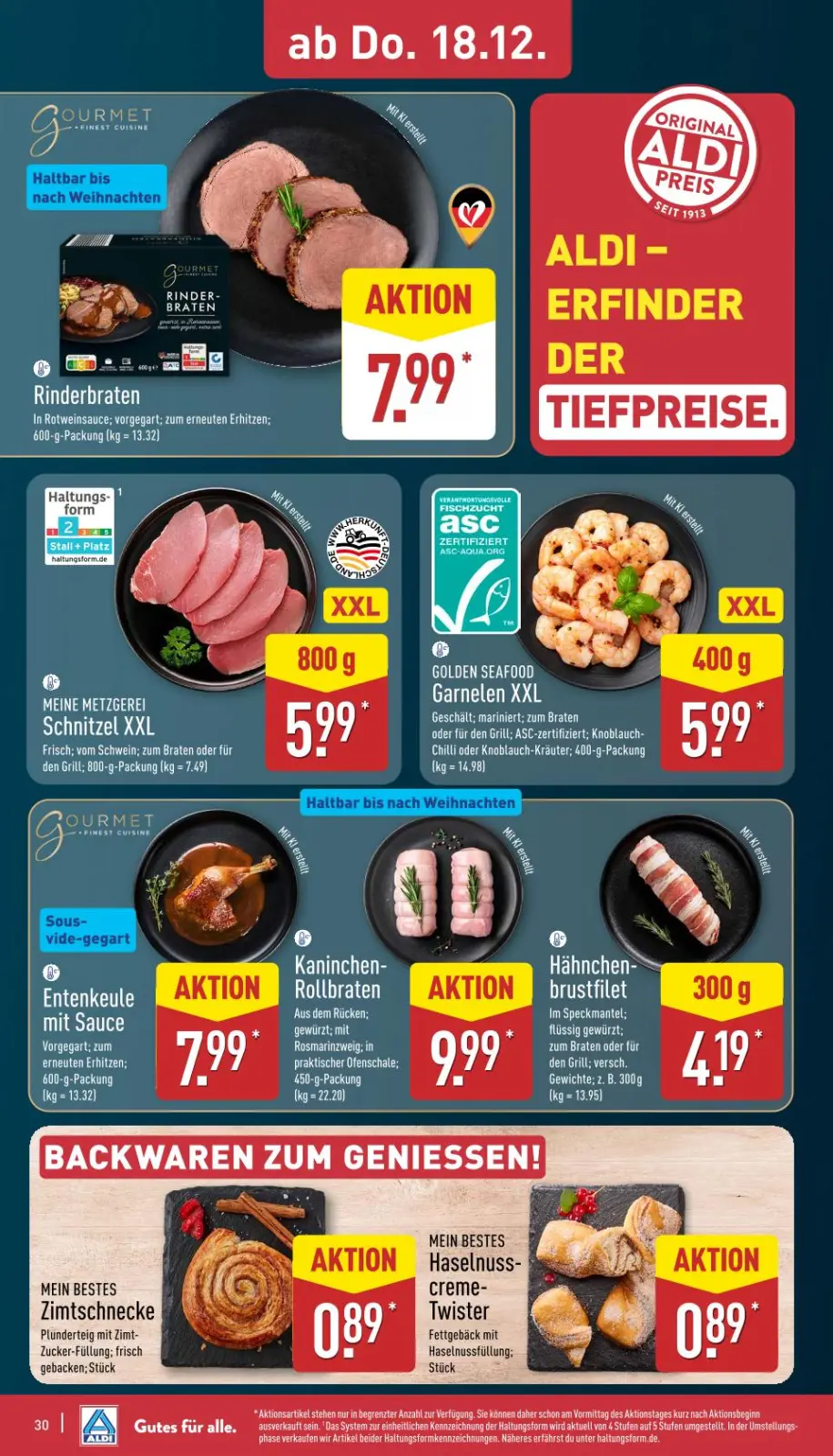 Aldi Nord Prospekt KW51 mit aktuellen Angeboten und attraktiven Rabatten – günstige Lebensmittel, Sparen Sie bei Aldi Nord Prospekt diese Woche!