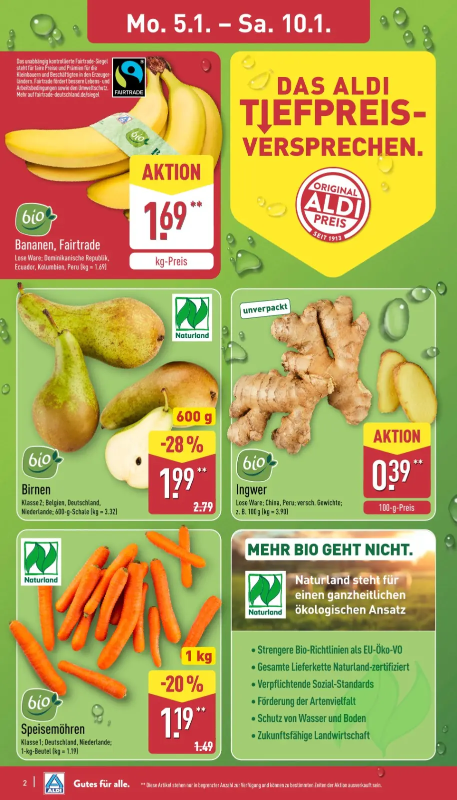 Aldi Nord Prospekt KW02 mit aktuellen Angeboten und attraktiven Rabatten – günstige Lebensmittel, Sparen Sie bei Aldi Nord Prospekt diese Woche!