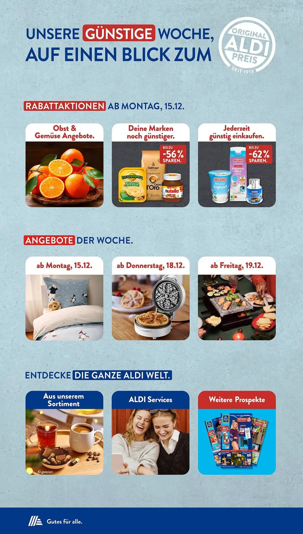 Aldi S&uuml;d Prospekt KW51 mit aktuellen Angeboten und attraktiven Rabatten – günstige Lebensmittel, Sparen Sie bei Aldi S&uuml;d Prospekt diese Woche!