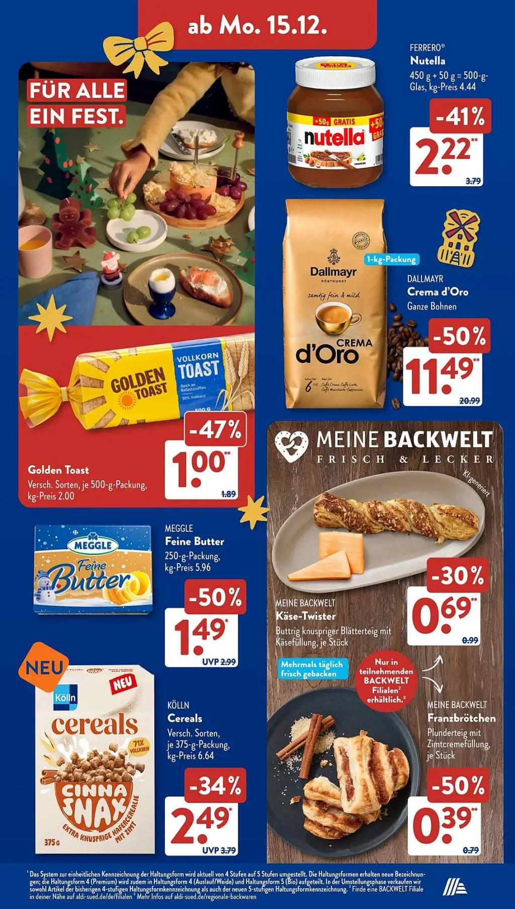 Aldi S&uuml;d Prospekt KW51 mit aktuellen Angeboten und attraktiven Rabatten – günstige Lebensmittel, Sparen Sie bei Aldi S&uuml;d Prospekt diese Woche!