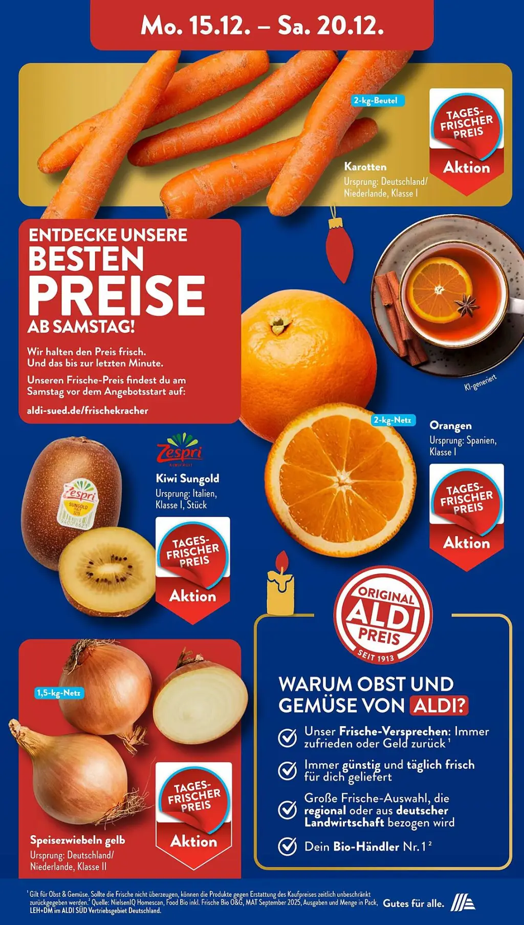 Aldi S&uuml;d Prospekt KW51 mit aktuellen Angeboten und attraktiven Rabatten – günstige Lebensmittel, Sparen Sie bei Aldi S&uuml;d Prospekt diese Woche!