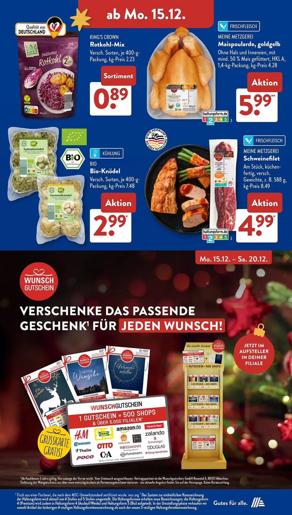 Aldi S&uuml;d Prospekt KW51 mit aktuellen Angeboten und attraktiven Rabatten – günstige Lebensmittel, Sparen Sie bei Aldi S&uuml;d Prospekt diese Woche!
