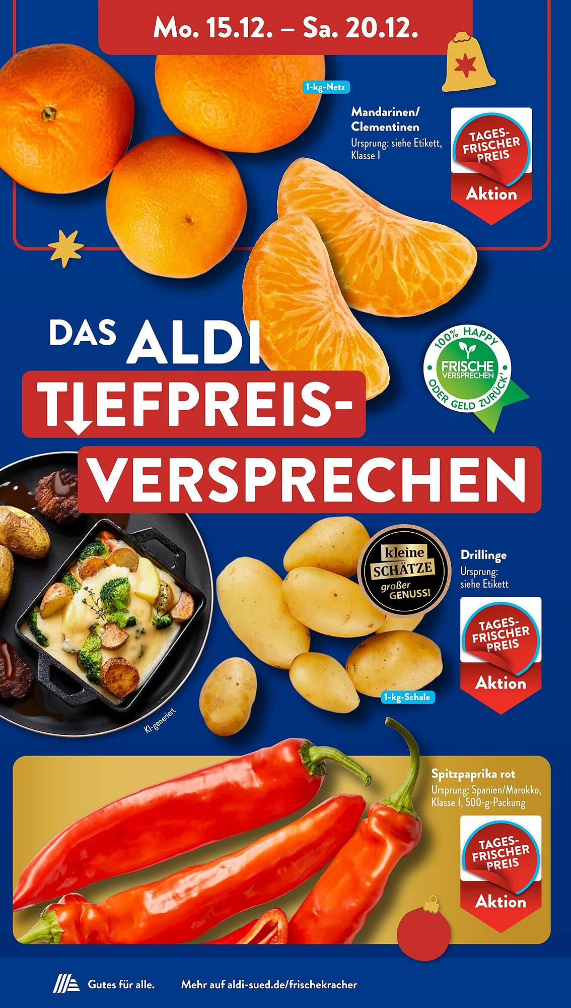 Aldi S&uuml;d Prospekt KW51 mit aktuellen Angeboten und attraktiven Rabatten – günstige Lebensmittel, Sparen Sie bei Aldi S&uuml;d Prospekt diese Woche!