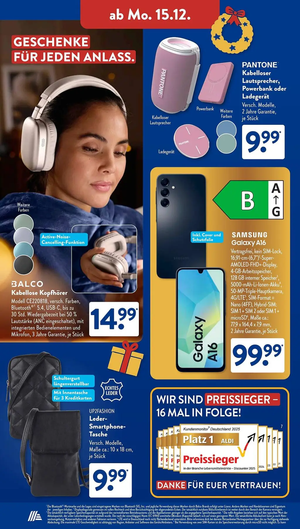 Aldi S&uuml;d Prospekt KW51 mit aktuellen Angeboten und attraktiven Rabatten – günstige Lebensmittel, Sparen Sie bei Aldi S&uuml;d Prospekt diese Woche!