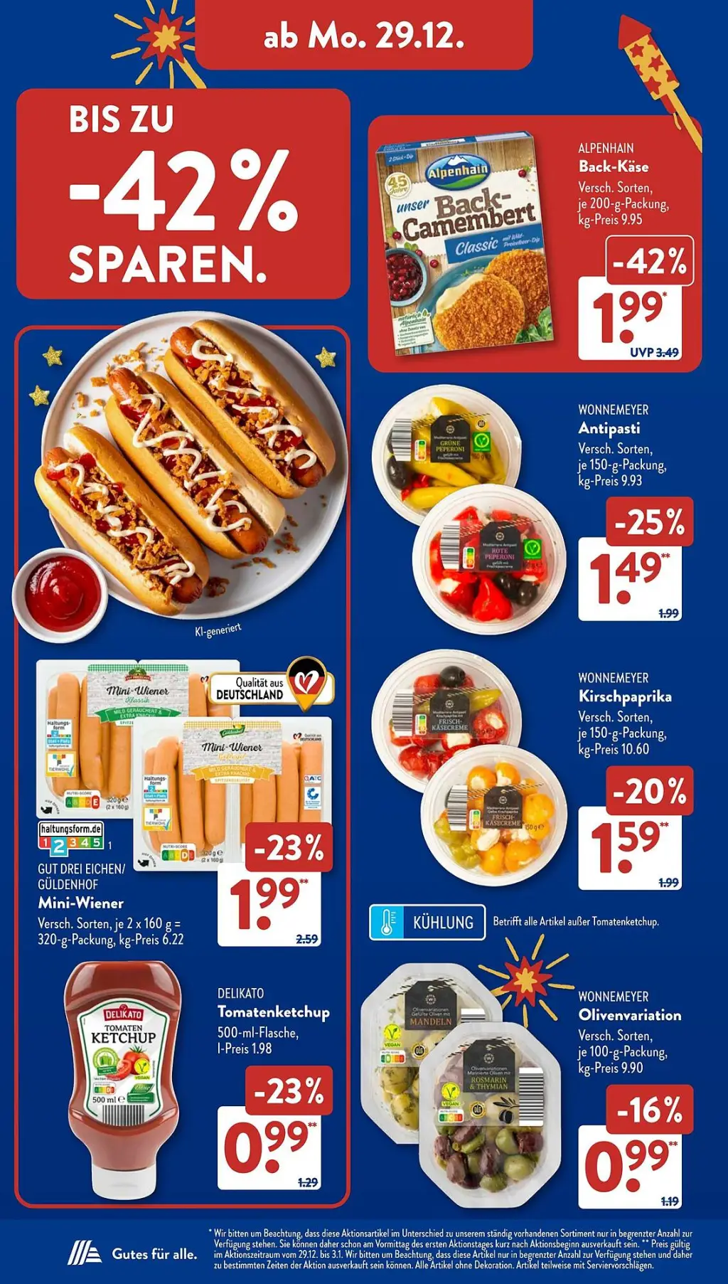 Aldi S&uuml;d Prospekt KW01 mit aktuellen Angeboten und attraktiven Rabatten – günstige Lebensmittel, Sparen Sie bei Aldi S&uuml;d Prospekt diese Woche!