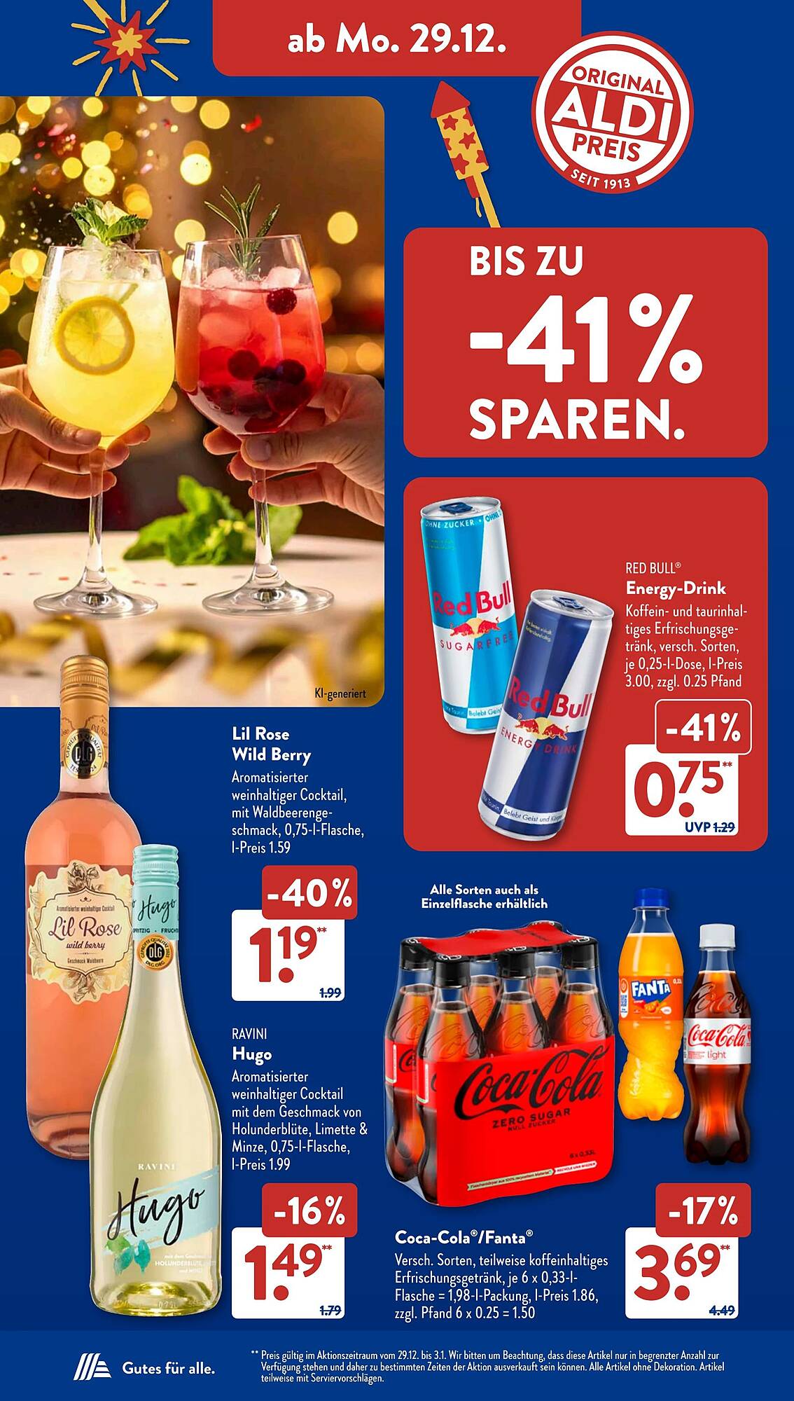 Aldi S&uuml;d Prospekt KW01 mit aktuellen Angeboten und attraktiven Rabatten – günstige Lebensmittel, Sparen Sie bei Aldi S&uuml;d Prospekt diese Woche!