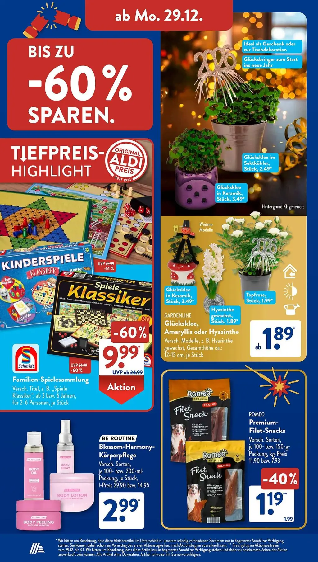 Aldi S&uuml;d Prospekt KW01 mit aktuellen Angeboten und attraktiven Rabatten – günstige Lebensmittel, Sparen Sie bei Aldi S&uuml;d Prospekt diese Woche!