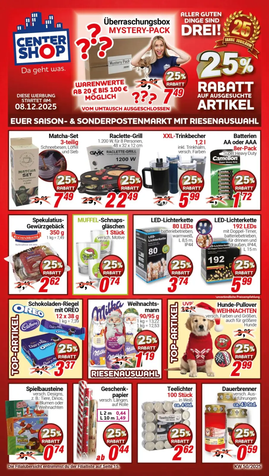 CENTERSHOP Prospekt KW50 mit aktuellen Angeboten und attraktiven Rabatten – günstige Lebensmittel, Sparen Sie bei CENTERSHOP Prospekt diese Woche!