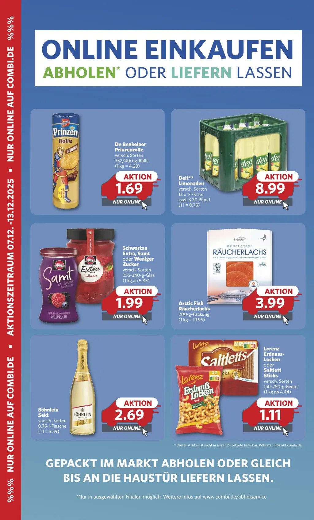 Combi Prospekt KW50 mit aktuellen Angeboten und attraktiven Rabatten – günstige Lebensmittel, Sparen Sie bei Combi Prospekt diese Woche!