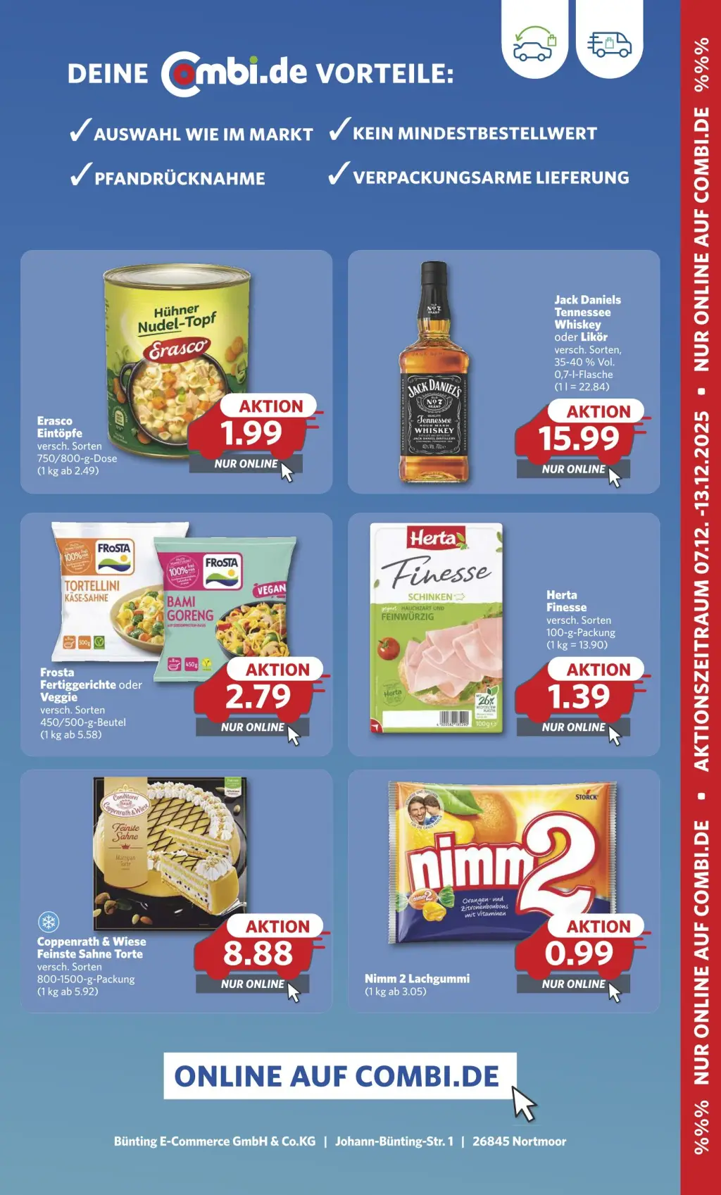 Combi Prospekt KW50 mit aktuellen Angeboten und attraktiven Rabatten – günstige Lebensmittel, Sparen Sie bei Combi Prospekt diese Woche!