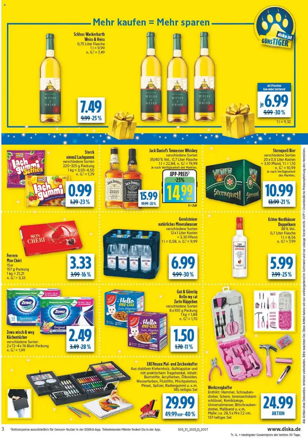 diska Prospekt KW51 mit aktuellen Angeboten und attraktiven Rabatten – günstige Lebensmittel, Sparen Sie bei diska Prospekt diese Woche! diska Prospekt KW51 mit aktuellen Angeboten und attraktiven Rabatten – günstige Lebensmittel, Sparen Sie bei diska Prospekt diese Woche!