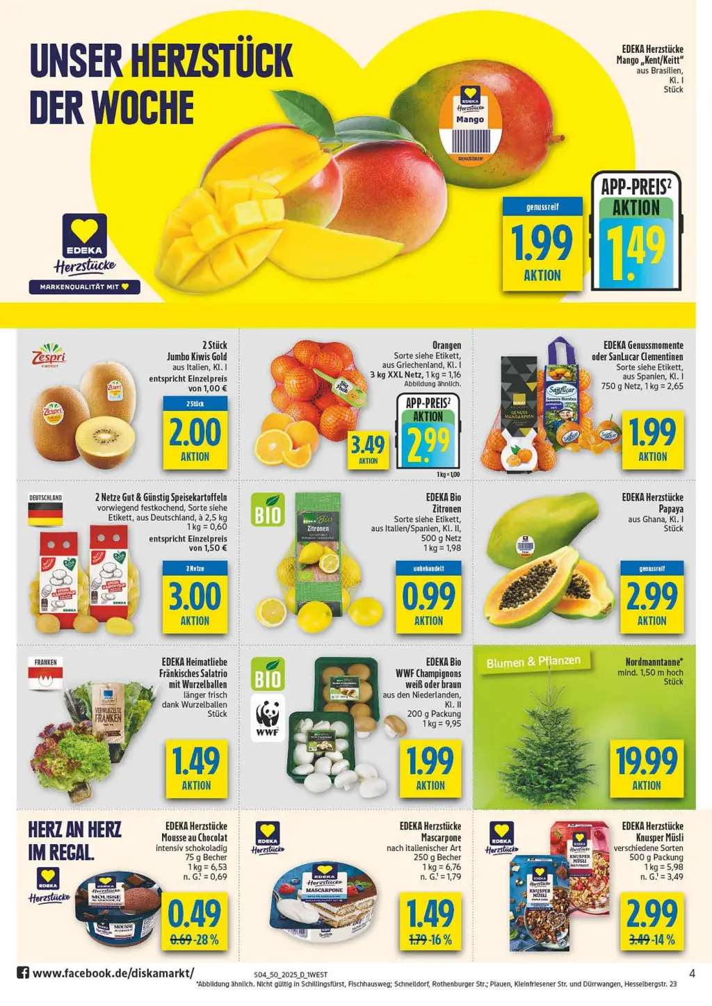 diska Prospekt KW50 mit aktuellen Angeboten und attraktiven Rabatten – günstige Lebensmittel, Sparen Sie bei diska Prospekt diese Woche! diska Prospekt KW50 mit aktuellen Angeboten und attraktiven Rabatten – günstige Lebensmittel, Sparen Sie bei diska Prospekt diese Woche!