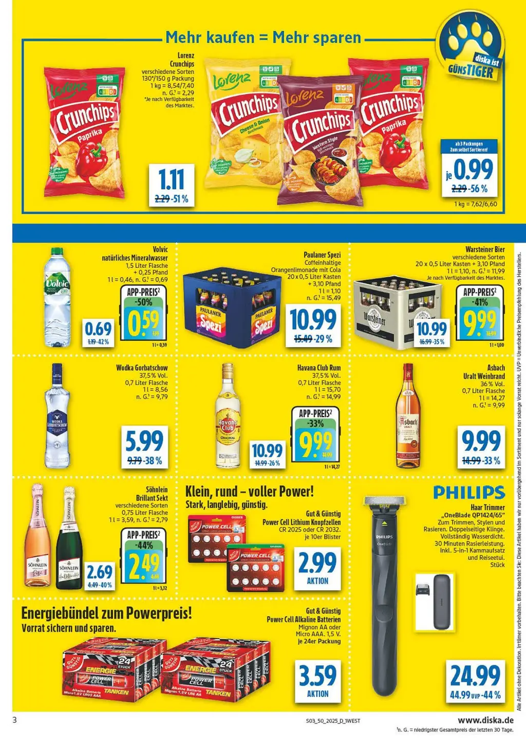 diska Prospekt KW50 mit aktuellen Angeboten und attraktiven Rabatten – günstige Lebensmittel, Sparen Sie bei diska Prospekt diese Woche! diska Prospekt KW50 mit aktuellen Angeboten und attraktiven Rabatten – günstige Lebensmittel, Sparen Sie bei diska Prospekt diese Woche!