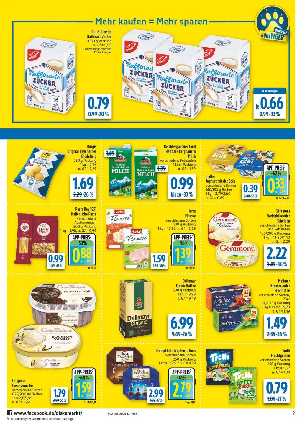 diska Prospekt KW50 mit aktuellen Angeboten und attraktiven Rabatten – günstige Lebensmittel, Sparen Sie bei diska Prospekt diese Woche! diska Prospekt KW50 mit aktuellen Angeboten und attraktiven Rabatten – günstige Lebensmittel, Sparen Sie bei diska Prospekt diese Woche!