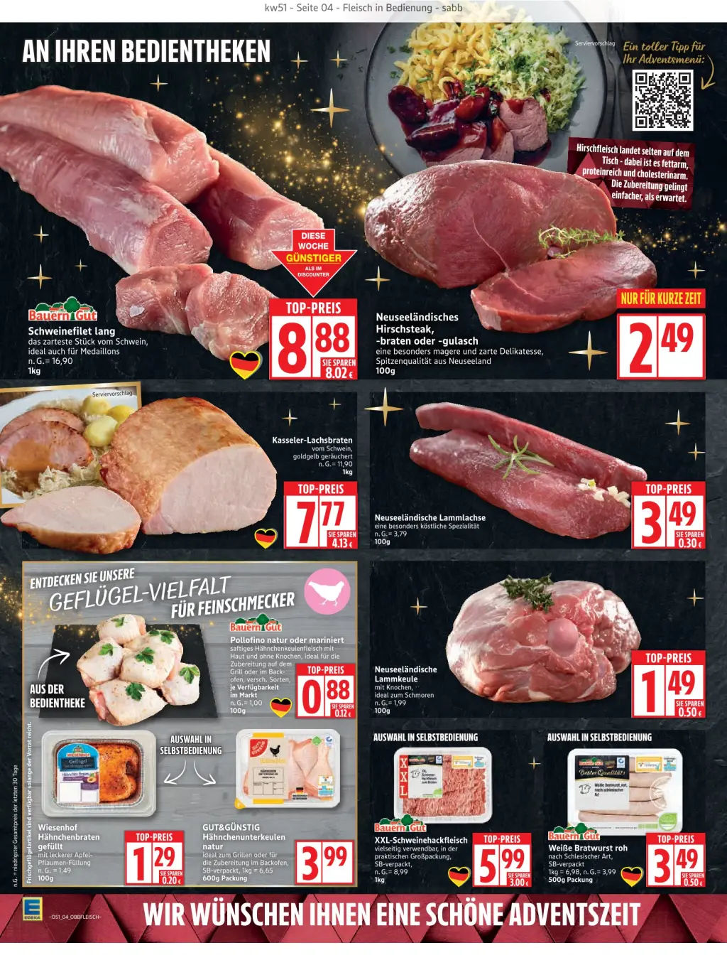 Edeka Prospekt KW51 mit aktuellen Angeboten und attraktiven Rabatten – günstige Lebensmittel, Sparen Sie bei Edeka Prospekt diese Woche! Edeka Prospekt KW51 mit aktuellen Angeboten und attraktiven Rabatten – günstige Lebensmittel, Sparen Sie bei Edeka Prospekt diese Woche!